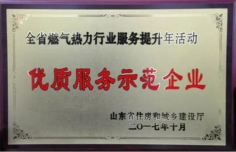 匯通能源集團(tuán)獲省“優(yōu)質(zhì)服務(wù)示范企業(yè)”稱號